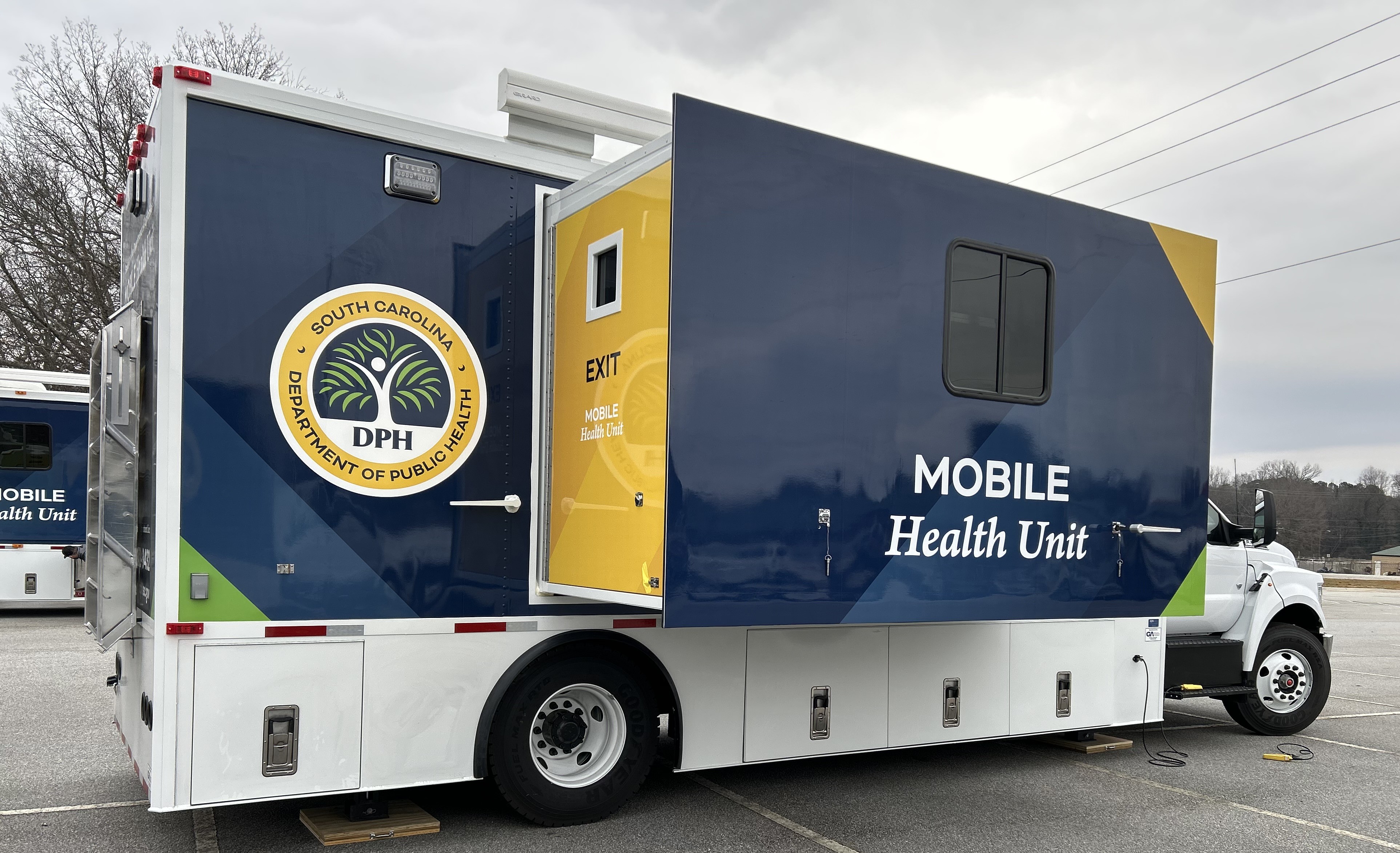 Mobile Health Unit truck in parking lot