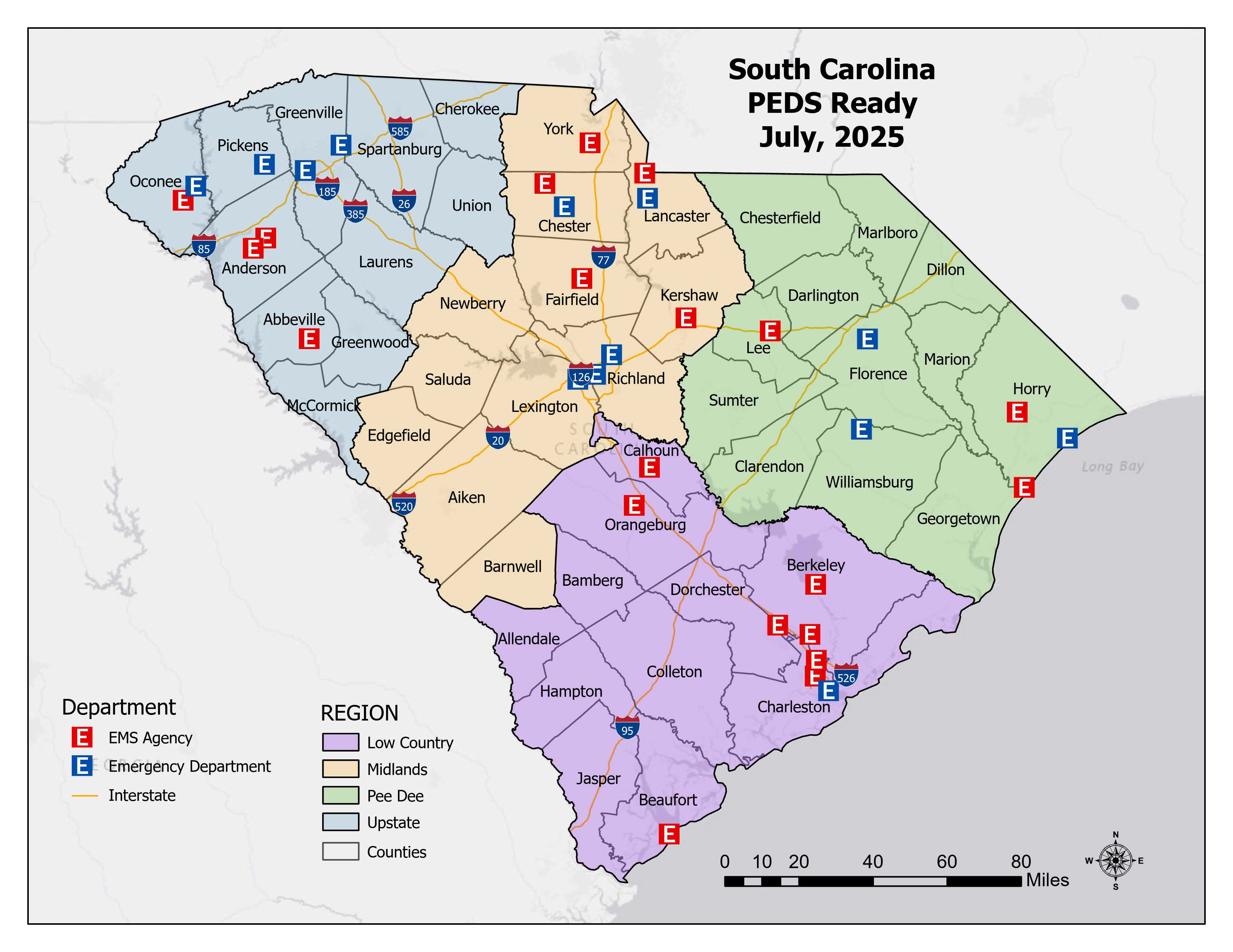 PEDS Ready Map July 2025