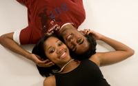 Couple laying down